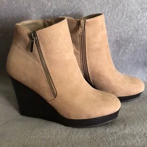 JustFab Wedge Boots